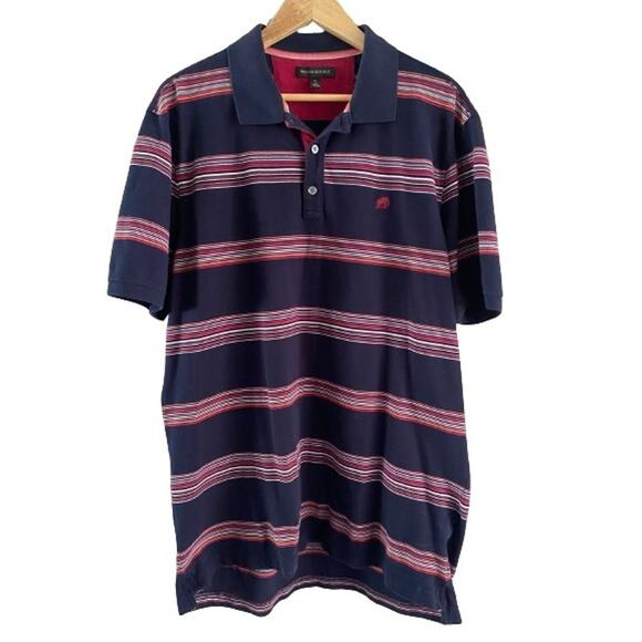 Banana Republic Mens Polo Shirt Short Sleeve Striped Casual Top Size XL Tall - Picture 1 of 9